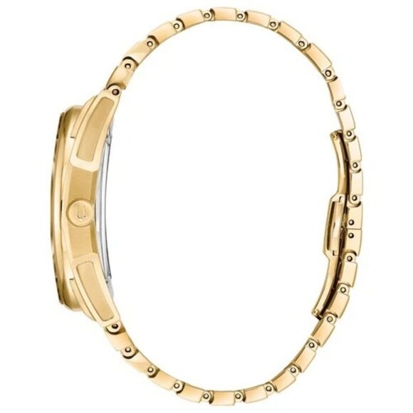 Bulova Women's Curv Small Second Quartz Gold Watch 40MM 97P136 - Picture 4 of 6